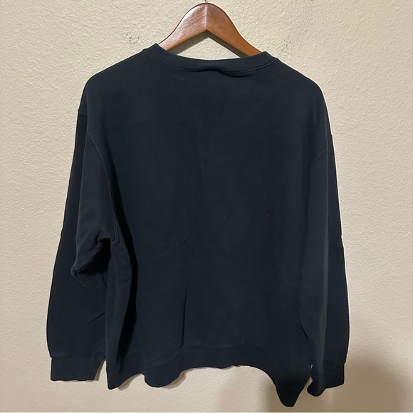 Nike Y2K White Tag Black Small Swoosh Sweatshirt - Picture 2 of 3